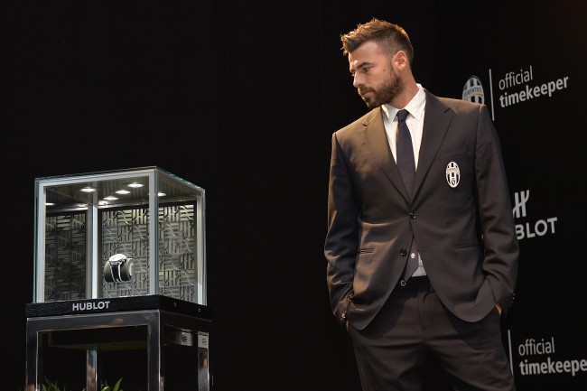 Foto LaPresse - Daniele Badolato 19/11/2015 Torino ( Italia ) Sport Calcio ESCLUSIVA JUVENTUS Presentazione orologio Hublot Juventus Nella foto: l'evento Photo LaPresse - Daniele Badolato 19 November 2015 Turin ( Italy ) Sport Soccer Juventus Hublot new clock unveiling In the pic: the event