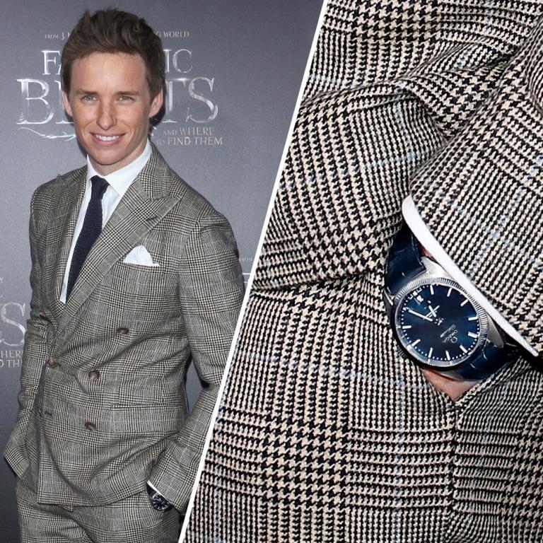 Eddie Redmayne, ambassadeur OMEGA, arbore sa Globemaster.