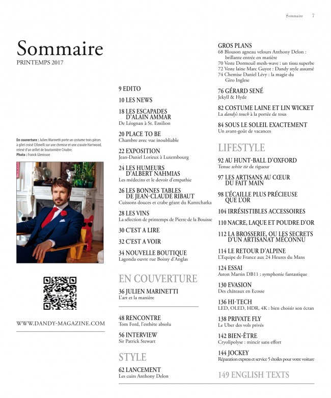 DANDY 65_Sommaire